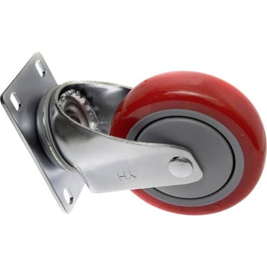 TOOLCRAFT TO-5137953 Länkhjul 100 mm med skruvplatta