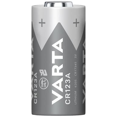 Fotobatteri CR123A Litium Varta LITHIUM Cylindr. CR123A