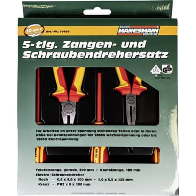 VDE Tång-set 5 delar Brüder Mannesmann M10610