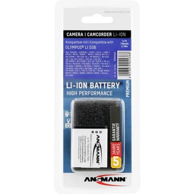 Ansmann LI-50B Kamerabatteri Ersättning originalbatteri