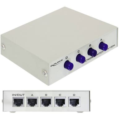Delock 87588 87588 Nätverks-switch 4 Port 100 MBit/s