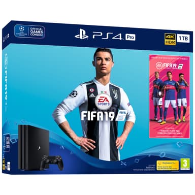 PlayStation 4 Pro 1 TB + FIFA 19 standard edition