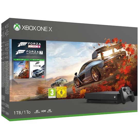 Xbox One X 1 TB: FH4 och FM7 paket