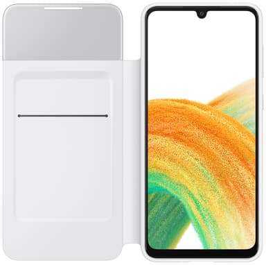 Samsung Galaxy A33 Smart S View plånboksfodral (vitt)