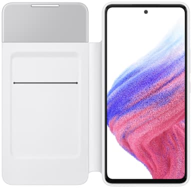 Samsung Galaxy A53 Smart S View plånboksfodral (vitt)