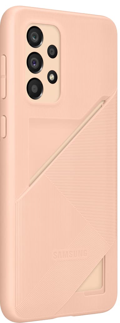 Samsung Galaxy A33 fodral med kortfack (persika)