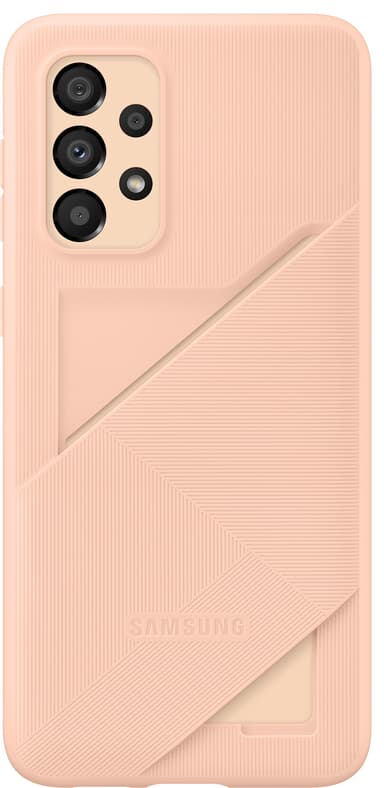 Samsung Galaxy A33 fodral med kortfack (persika)