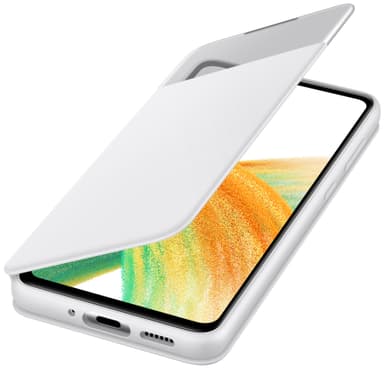 Samsung Galaxy A33 Smart S View plånboksfodral (vitt)