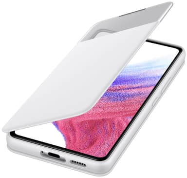 Samsung Galaxy A53 Smart S View plånboksfodral (vitt)