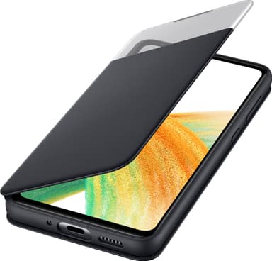 Samsung Galaxy A33 Smart S View plånboksfodral (svart)