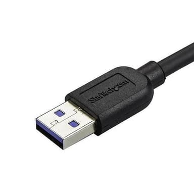 StarTech.com Smal Micro USB 3.0-kabel - M/M - högervinklad Micro USB -