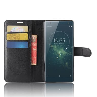 Sony Xperia XZ2 Compact magnetfodral PU/TPU Svart