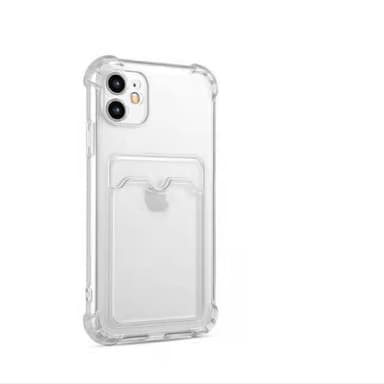 iPhone 11 skal med korthållare TPU transparent