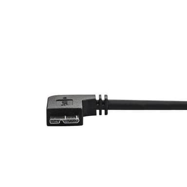 StarTech.com Smal Micro USB 3.0-kabel - M/M - högervinklad Micro USB -