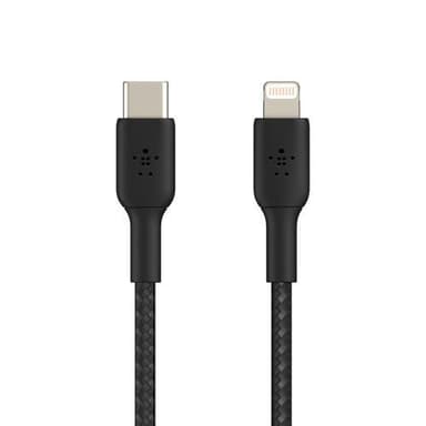 Belkin USB-C to Lightning Braided, Black (1m)