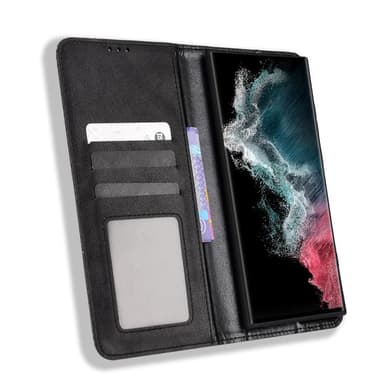 Samsung Galaxy S22 Ultra 5G Plånboksfodral  - Svart