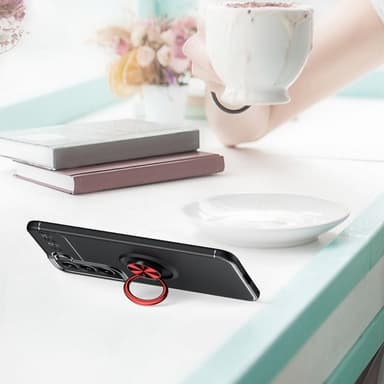 Samsung Galaxy S22+ Hybrid skal med Finger Ring - Svart