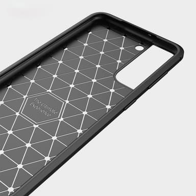 Samsung Galaxy S22+ Karbon fiber Texture Skal - Svart