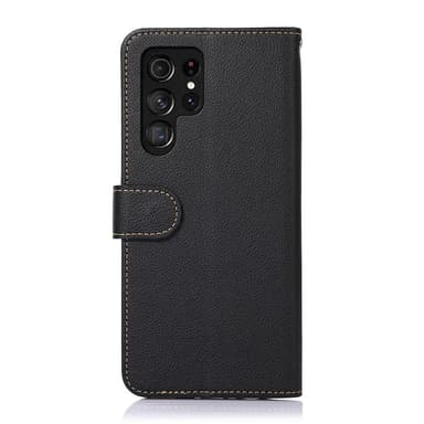 KHAZNEH Samsung Galaxy S22 Ultra Plånboksfodral - Svart/Röd