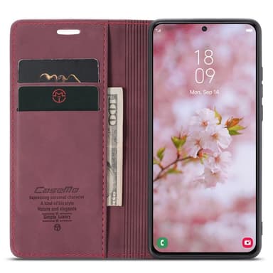 CASEME Plånboksfodral Samsung Galaxy S22 Plus - Röd