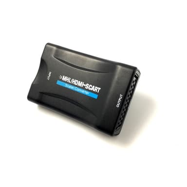 1080P HDMI till SCART Video Audio Converter Adapter HD TV DVD med USB kabel