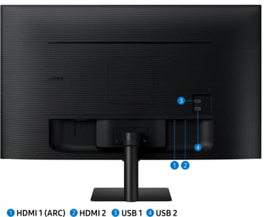 Samsung Smart Monitor M5 27" bildskärm (svart)