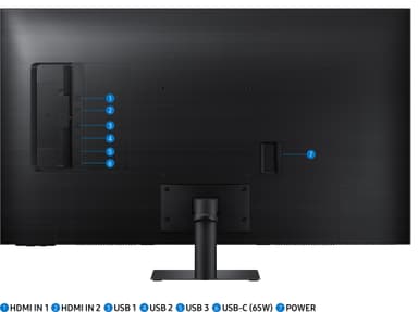 Samsung Smart Monitor M7 43" bildskärm (svart)