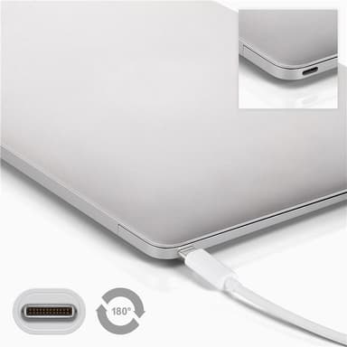 USB-C™ till USB A 3.0 kabel, vit