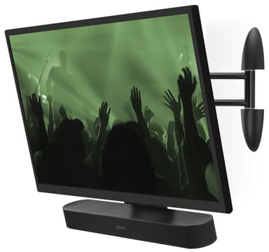 FLEXSON Cantilever väggfäste för TV och Sonos Beam-högtalare (svart)