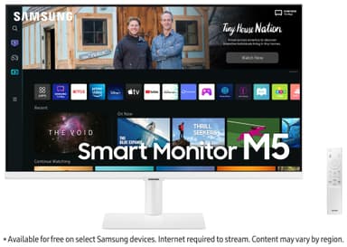 Samsung Smart Monitor M5 27" bildskärm (vit)
