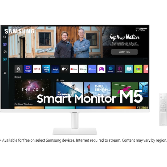 Samsung Smart Monitor M5 32" bildskärm (vit)
