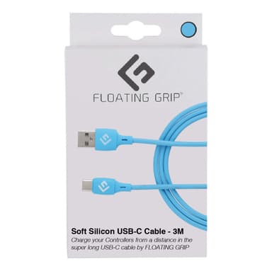 FLOATING GRIP 3M SILICONE USB-C CABLE (BLUE)
