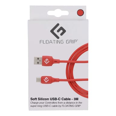 FLOATING GRIP 3M SILICONE USB-C CABLE (RED)