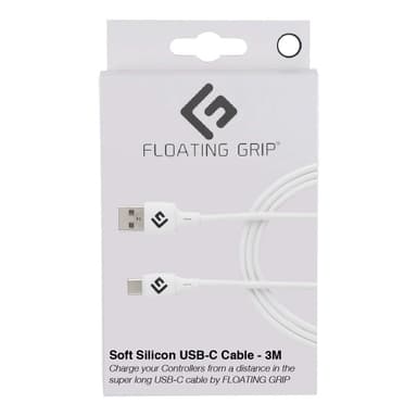 FLOATING GRIP 3M SILICONE USB-C CABLE (WHITE)
