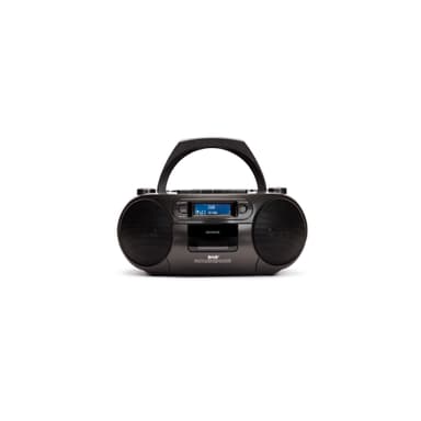 AIWA Boomblaster DAB+, kassett, Bluetooth och CD Svart