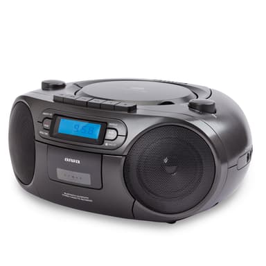 AIWA Boomblaster FM, kassett, Bluetooth och CD Svart