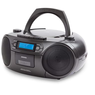 AIWA Boomblaster FM, kassett, Bluetooth och CD Svart