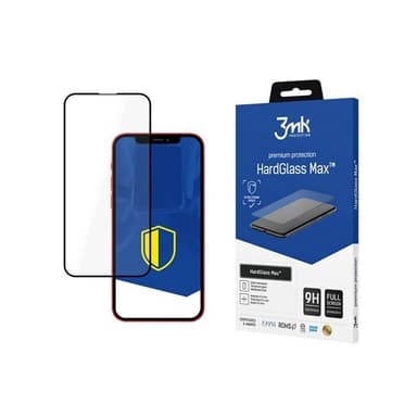 3mk HardGlass Max Skärmskydd iPhone 13 Svart Ram