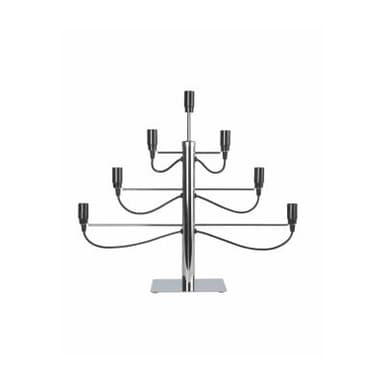 Ljusstake/elljusstake - 60x52cm - milano - krom - star trading