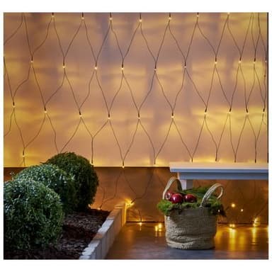 Ljusslinga/ljusnät golden warm white - led - 300x300cm - star trading
