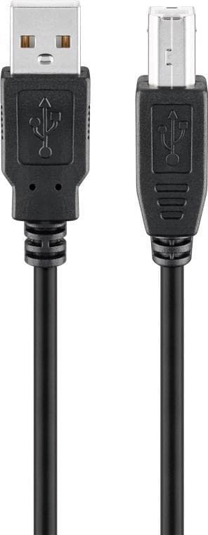 USB 2.0 höghastighetskabel, svart