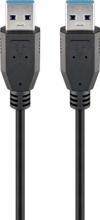 USB 3.0 SuperSpeed-kabel, svart