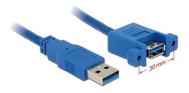 Delock Kabel USB 3.0 Typ-A Stecker > USB 3.0 Typ-A Buchse zum Einbau 1