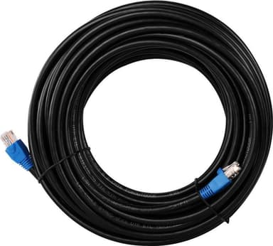 Goobay CAT 6 patchkabel för dragning utomhus, U/UTP, svart