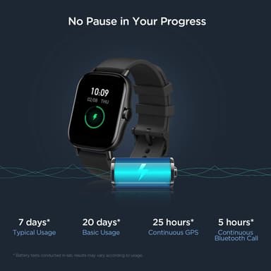 Amazfit GTS 2 Smart klocka, GPS (satellit), AMOLED, Pekskärm, Pulsmäta