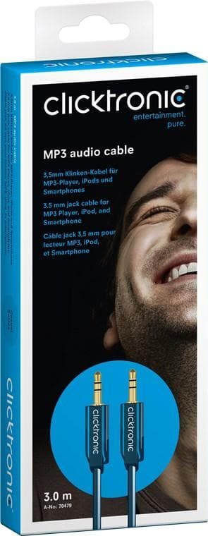 3,5 mm AUX-kabel, stereo