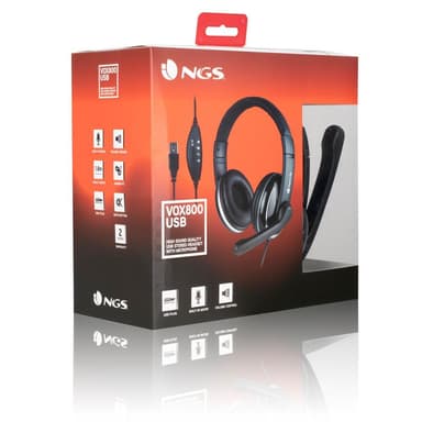 Headset VOX800 USB Vol/Mute control mic.