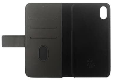 La Vie iPhone XR plånboksfodral i läder (svart)