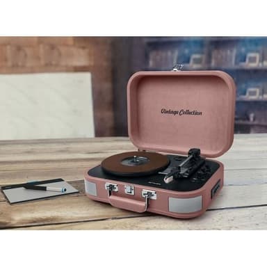 MT-201 BTP Turntable Stereo system BT USB vintage Pink