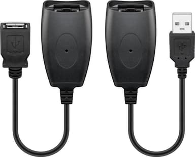 USB-förlängningsadapter upp till 40 meter via CAT-kabel